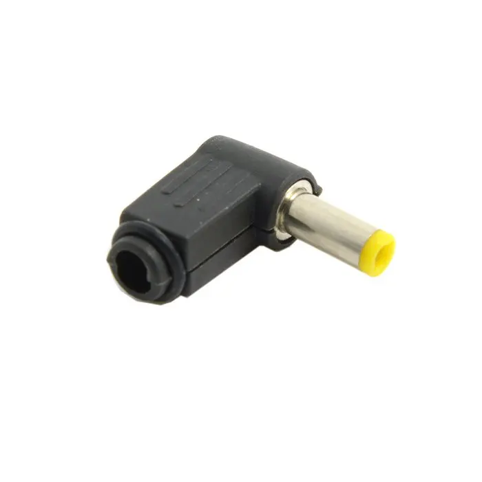 10pcs 90 Degree Right Angled DC Power Male Plug Connector 5.5mm x 2.5mm & 2.1mm Adapter Soldering Type