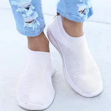 Women knitting sock sneakers spring summer #3