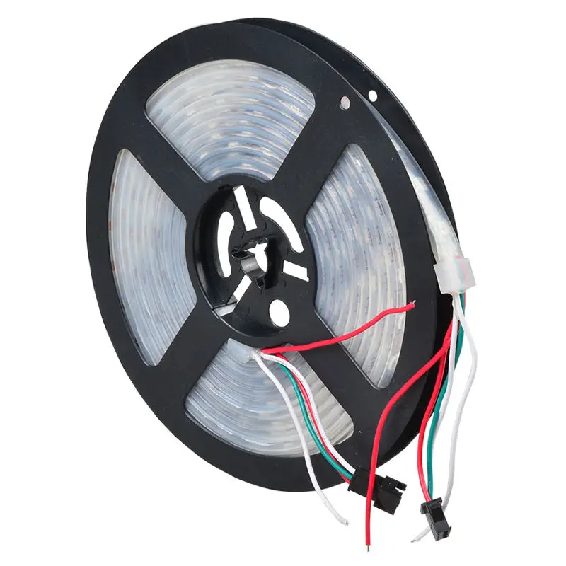 

1m/5m 74LEDs/m SK6812 Addressable RGB LED Strip 5050 SMD Digital Flexible Tape TV Light Lamp 5V White/Black PCB IP20/IP65/IP67