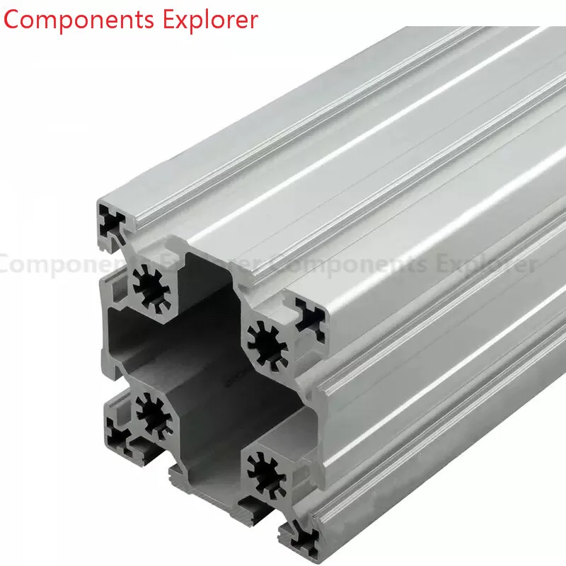 

Arbitrary Cutting 1000mm 9090W Aluminum Extrusion Profile,Silvery Color.