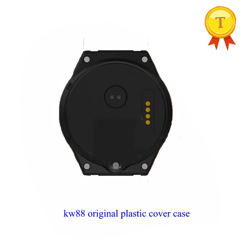 Original kingwear kw88 pro smart watch phone watch clock saat plastic spare parts kw88 watch sim back cover black backcover case