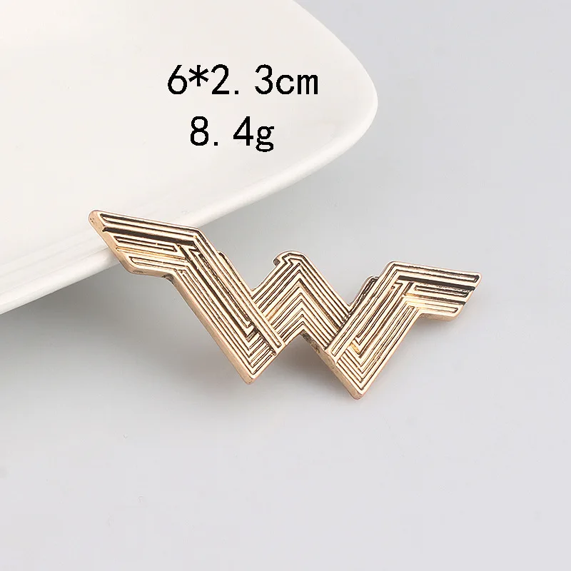 امرأة النجوم تاج أغطية الرأس شعار شارة معدنية ذهبية هالوين تأثيري اكسسوارات خارقة تأثيري بروش عجب