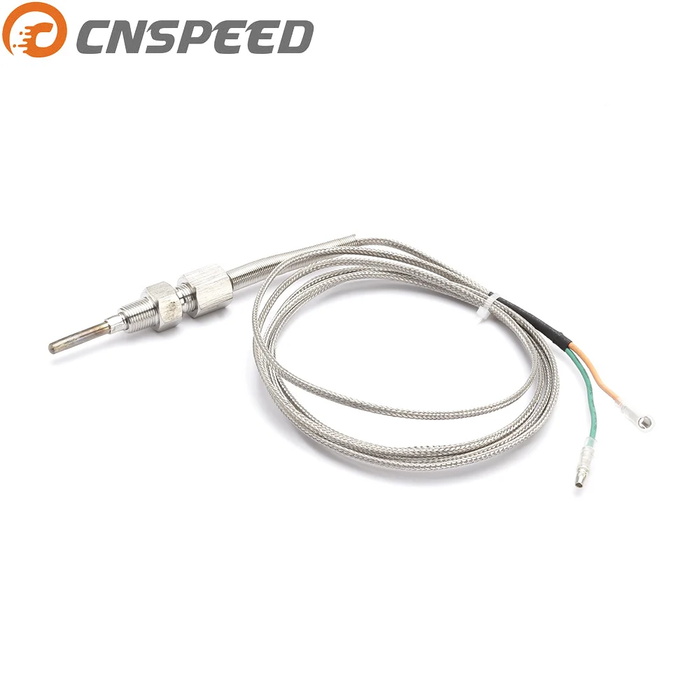 CNSPEED Exhaust gas Temp sensor 2m EGT K Type Thermocouple Probe Exhaust Temperature Sensors Threads  YC100209