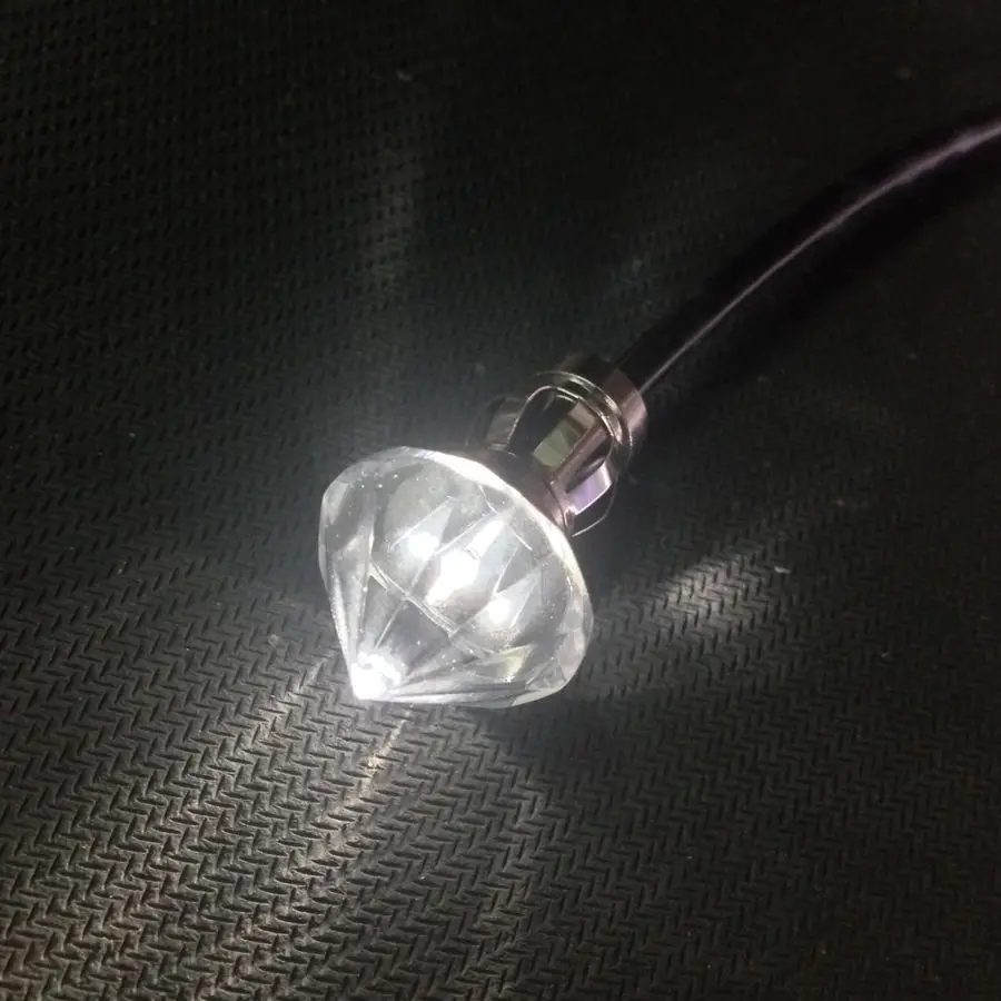 Fiber Optic Lighting Cable Crystal End Fittings For Starry Light Effect Decoration