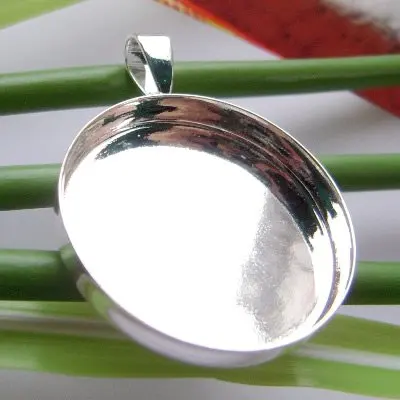 

Brass Pendant Blank Pendant Setting Cabochon Cameo Base Tray Bezel Blank for DIY Pendant Making Jewelry ID5806
