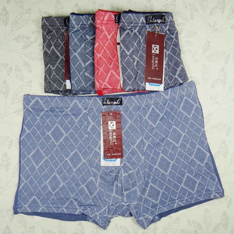 10PCS/Lot Men Boxer Classic Fashion Design Comfy Men Mans Underwear Pouch Bulge Shorts Underpants Cheap Wholesale