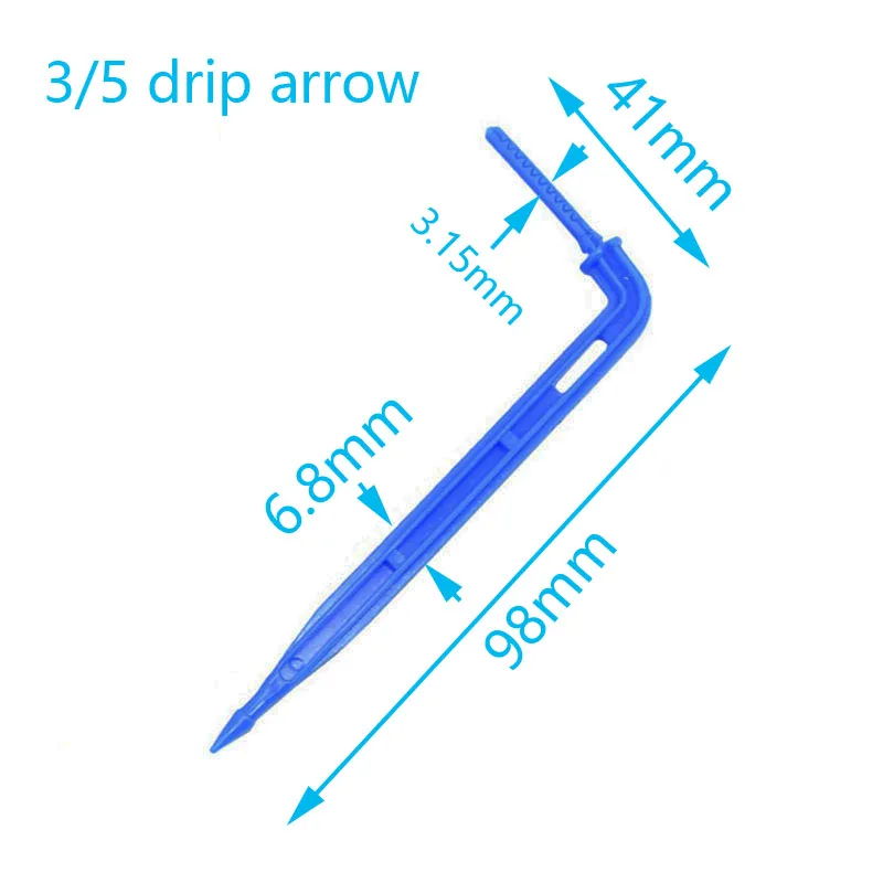 Greenhouse Drip Irrigation 3/5 Hose Arrow Dropper Dripper 1/8 Arrow Drip Emitter 1/8