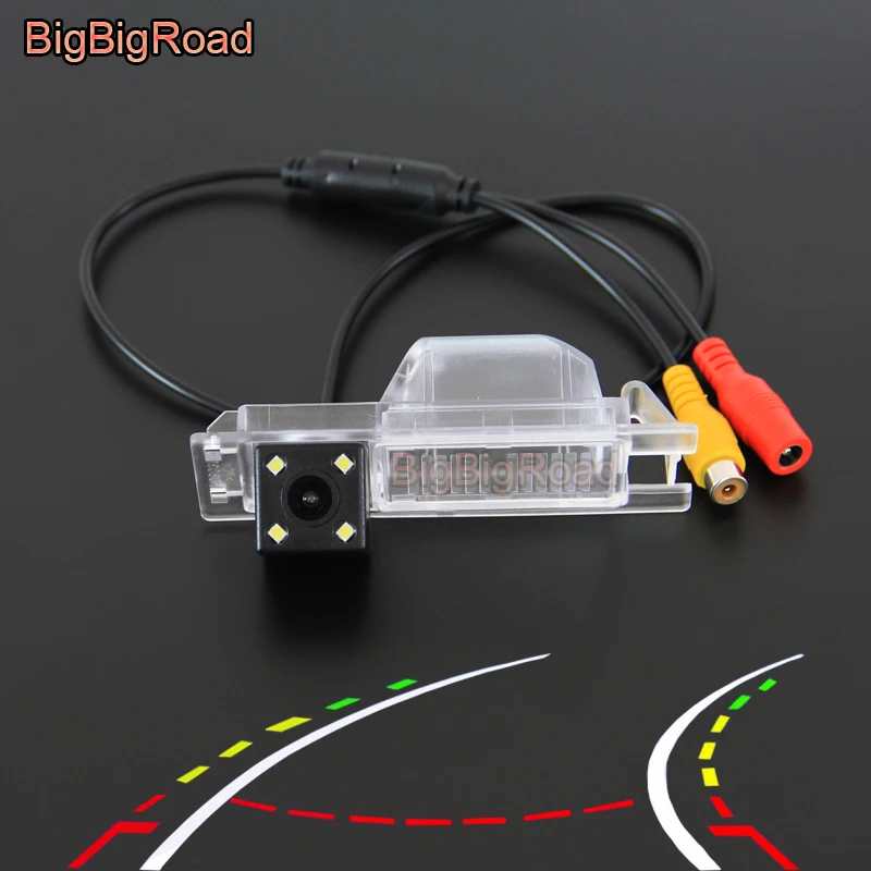 BigBigRoad Car Intelligent Dynamic Trajectory Tracks Rear View Backup CCD Camera For Buick Regal 2010-2013 Excelle XT Hatchback