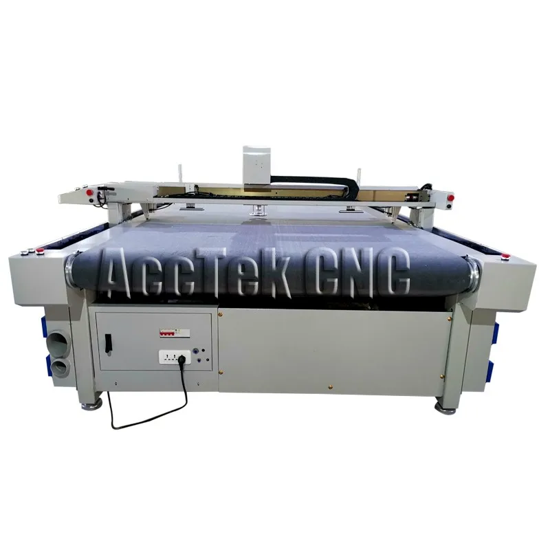 Advanced CNC Multilayer Electric Cloth Cutting Machine with oscillaing pneumatic knife