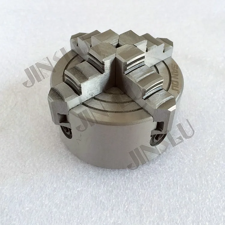 K72-80 mata bubut independen Manual, 4 rahang 3 inci