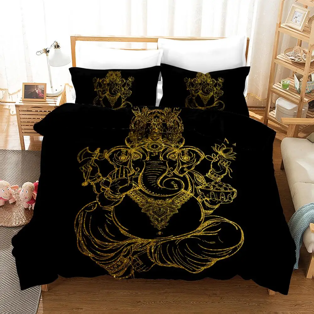 

Luxury Bedding Set King Gold Scorpion Queen Meteor Scorpio Duvet Cover Constellation Bed Sets Bohemian Print Black Bed Linen