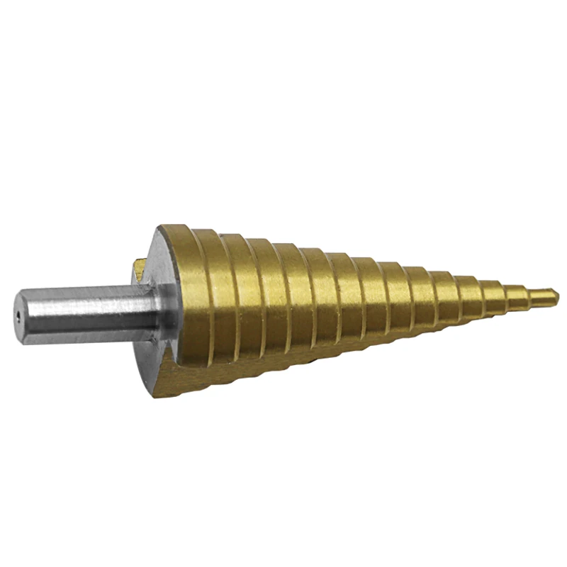 4-32mm The Pagoda Shape HSS Triangle Shank Pagoda Metal Steel Step Drill Bit Hole Drill Cone Drill Countersink Titanium Bit Set