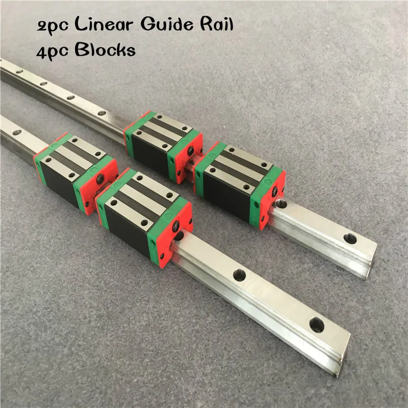 

For free HGR25 Linear Guide 25mm 2pc Linear Guide Rail Any length+ 4pc linear carriage HGH25CA or HGW25CC CNC parts free shippin