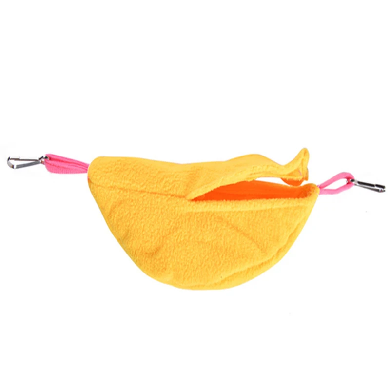 Banana Shape Hamster House Cotton Sleeping Nest Hammock Hanging Bed Swinging Toys For Small Animal Rat Bird Cage Pet Supplies