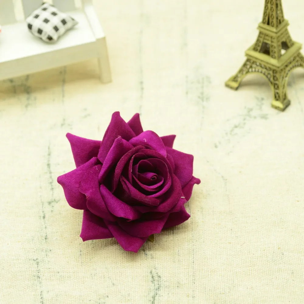 30/100PCS Hochwertige Künstliche Blumen Festival Auto Dekoration Hochzeit Braut Zubehör DIY Kunst Kranz Geschenk Seide Rosen – Detail 10