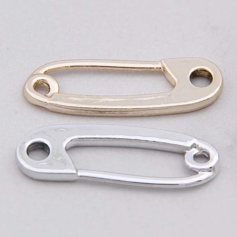 100pcs 28*8mm Q version of small pin drop oil pendants DIY alloy bracelet earrings accessories wholesale