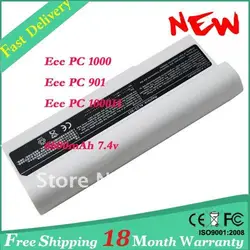 White Laptop Battery for ASUS Eee PC 901 Eee PC 1000  Eee PC 1000H  AL23-901 battery 6600mAh