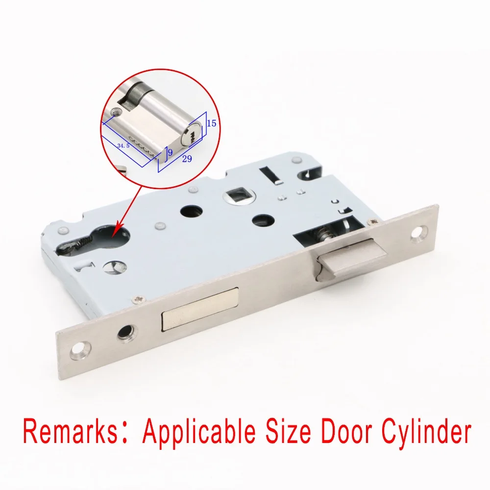 Indoor Door Lockcase 50 Lockbody Double - Pressure Lock Handle Lock Core Hardware Extension for Security