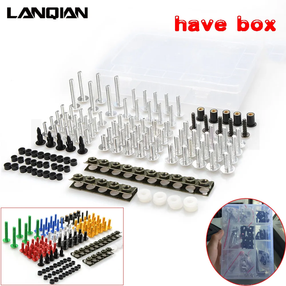 For BMW Motorcycle Fairing Screws Fastener Clips Body Spring Bolts Kit R1200S R1200ST R1150RT F650CS R1100S R1150R S1000RR