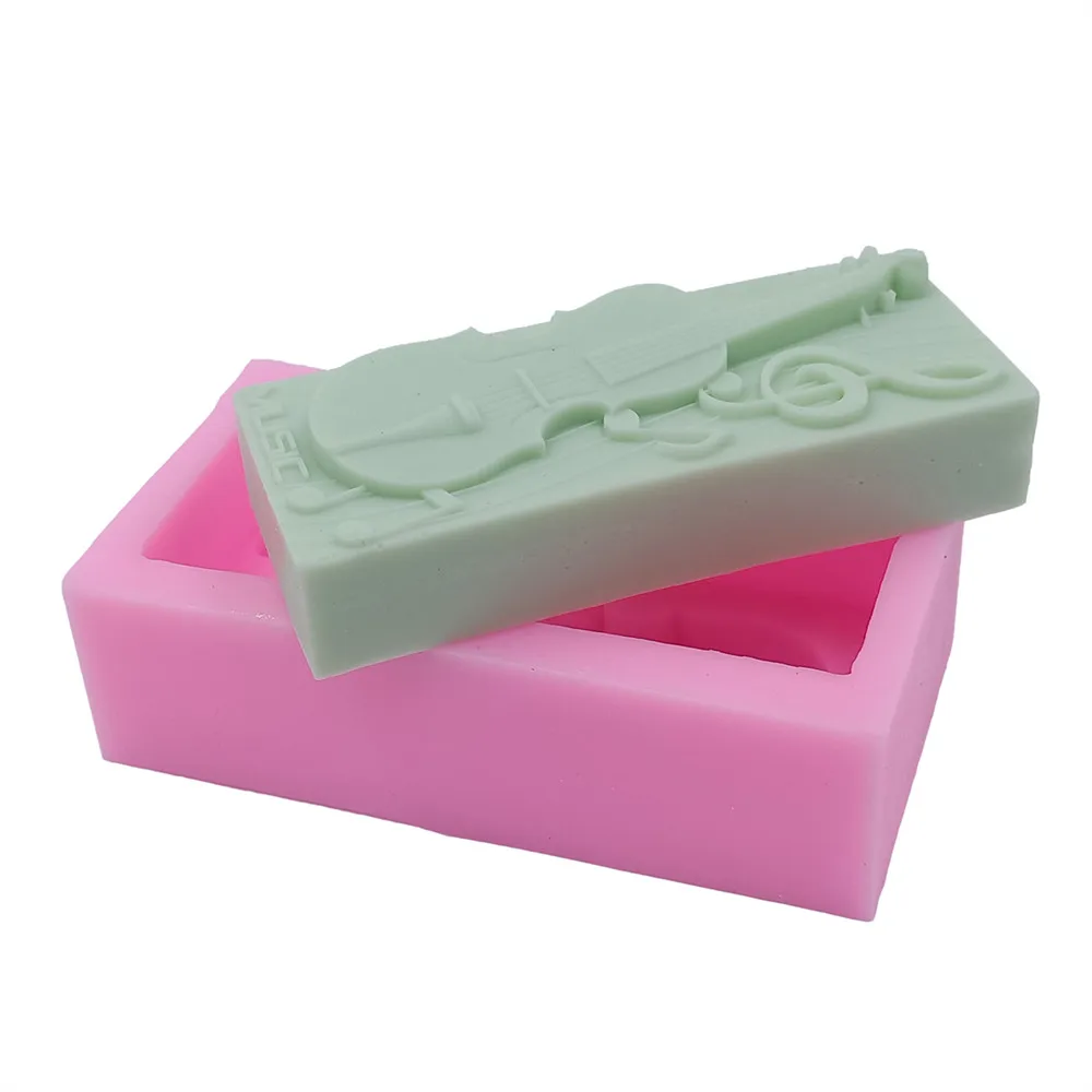 3D Silicone Molds for Soap Scented Candle, Guitar Design, Wax Mould, Food Grade, Chocolate Cake Mold