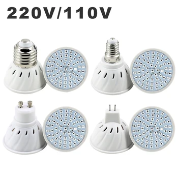 Lámpara LED de cultivo de 110V y 220V E14 MR16 GU10 E27, bombilla de luz de crecimiento Phyto, lámparas de cultivo de plantas de espectro completo para sistema hidropónico de verduras
