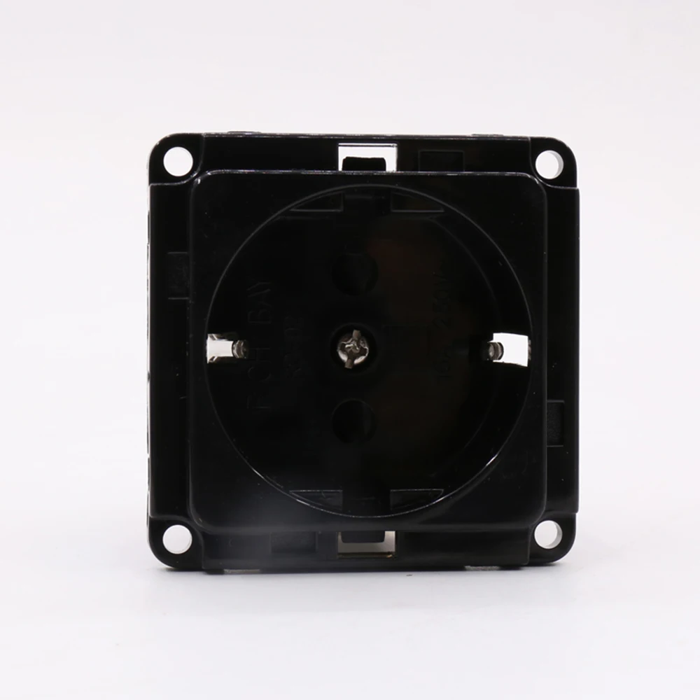 

HIFI SCHUKO Socket AC Power Connector EU Power Socket Jack Power Cord Inlet AC 250V 16A