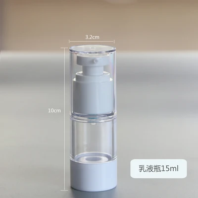 15ml 30ml 50ml 80ml 100ml Empty Serum Bottles Vacuum Pump Bottles AS Plastic Lotion Sub-Bottling With PP Cream Airless Bottle