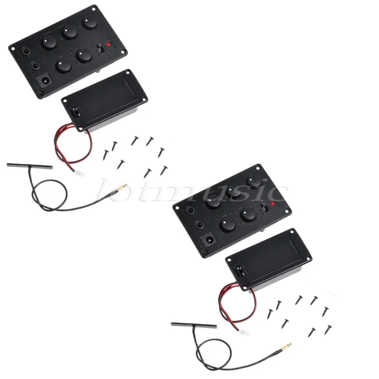 2Pcs New Piezo Cable 2 Band EQ Pickup System For Violin Parts