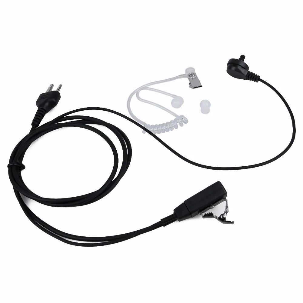 

5PCS 2Pin Covert Acoustic Tube Earpiece PTT Microphone Headset Headphone For MIDLAND G6/G7/G8 GXT550/650 LXT80/112 Two Way Radio