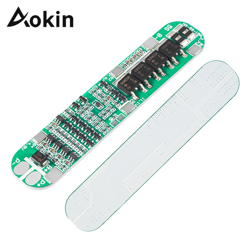 Aokin 5S 12A 18.5V Li-ion Lithium Battery 18650 Charger PCB BMS Cell Protection Board