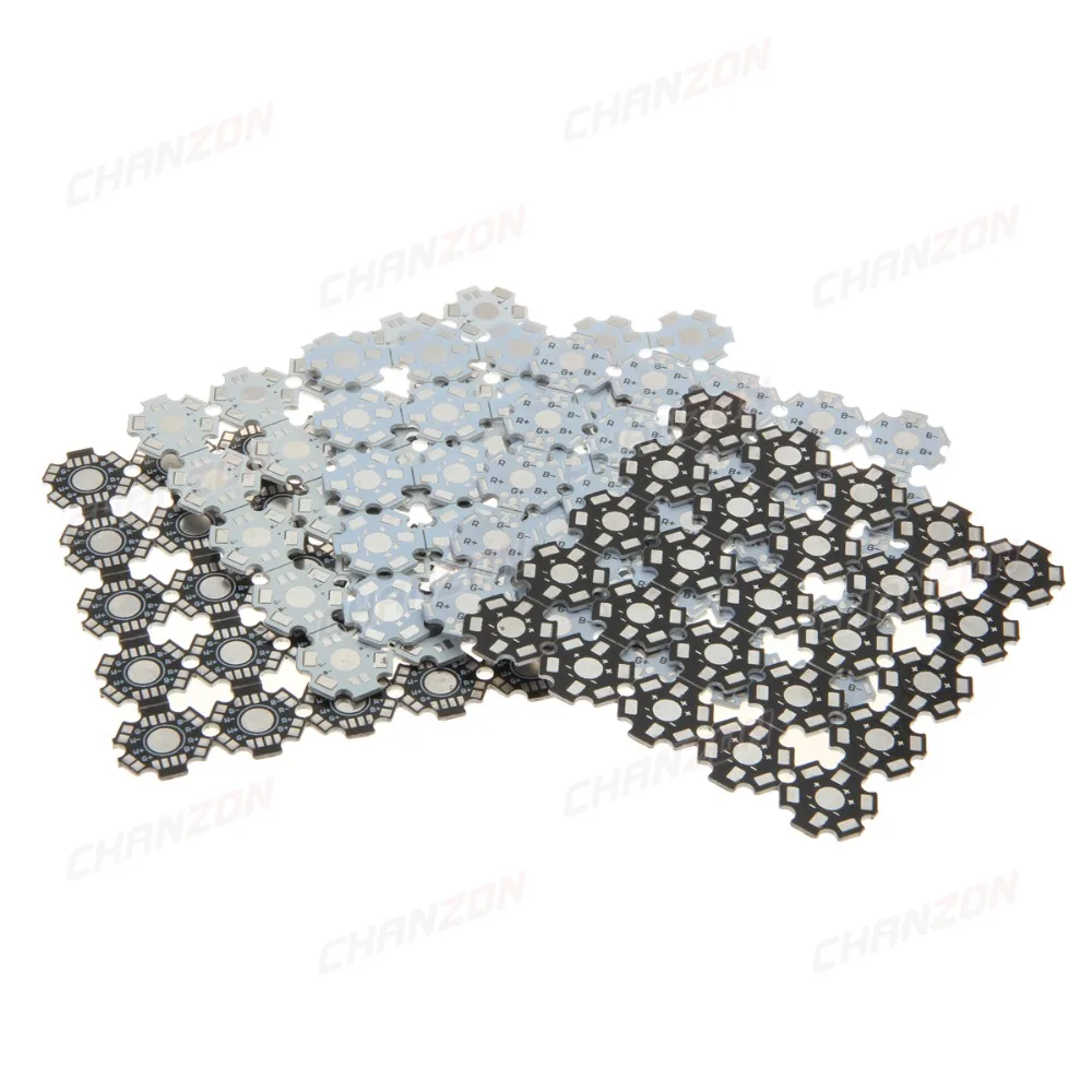 Aluminium-Lampen-Grundplatte, Leiterplatte, Kühlkörper, Kühler-Substrat, 20 mm Stern, DIY-Kühler für hohe Leistung, 1 W, 3 W, 5 W, LED, 1 W, 3 W, 5 W – Detail 8