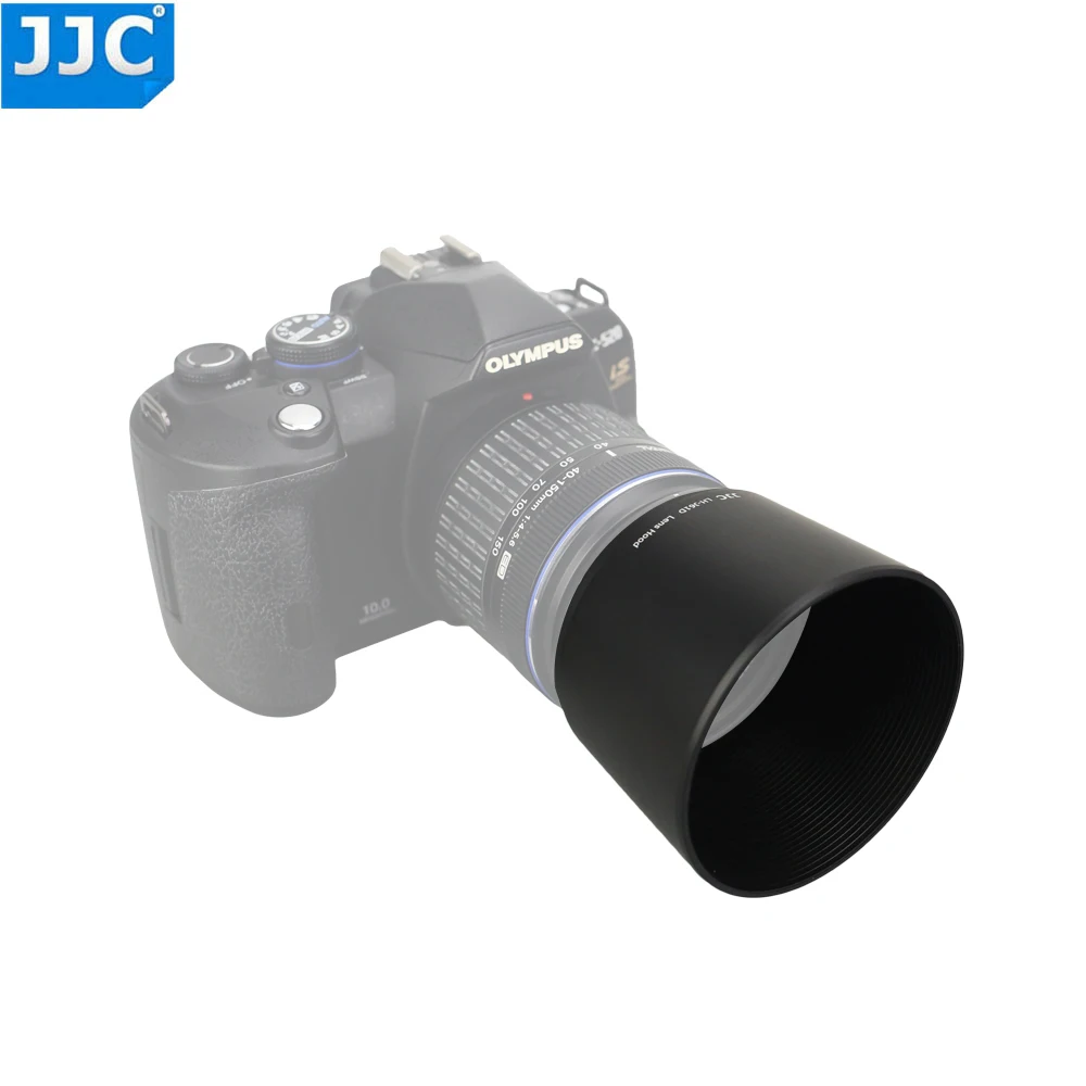 

JJC реверсивная бленда для объектива OLYMPUS M.ZUIKO DIGITAL ED 40-150 мм 1:4.0-5,6 R Repaces Olympus LH-61D черный, серебристый