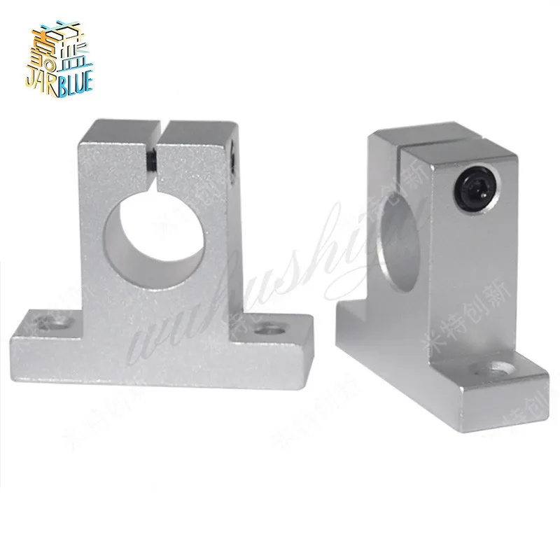 2pcs Linear bearing rail shaft support SK8  SK10 SK12 SK16 SK20 Aluminum Block For XYZ Table CNC Router SH8A SH10A SH12A SH16A