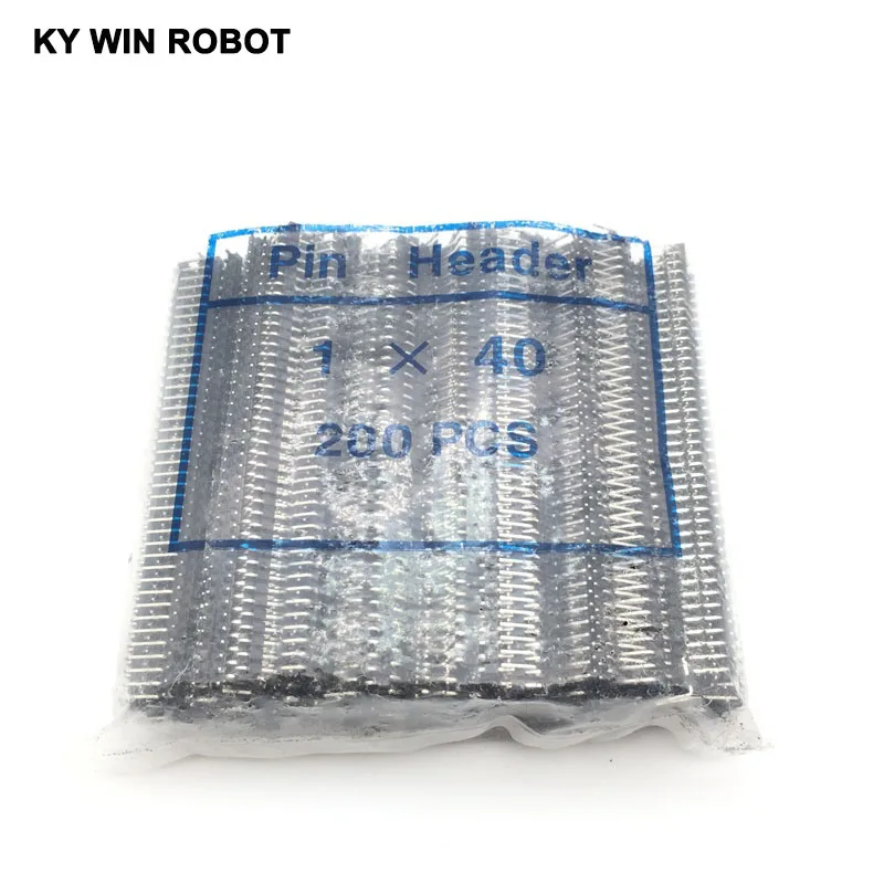 10 pz 1x 40 Pin 2.54mm ad angolo retto singola fila Pin Header maschio 90 gradi connettore ad ago