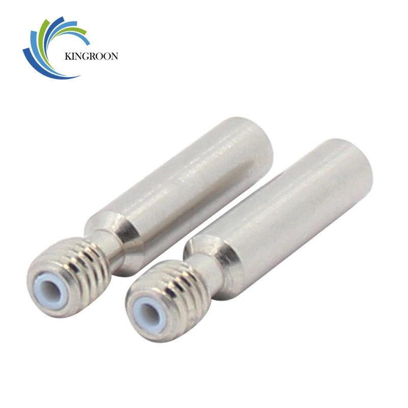 

KINGROON MK8 M6 Throat with Tube 3D Printer Parts 6*30mm Stainless Steel MK8 Extruder Throat Longer Feeding for 1.75mm Filament