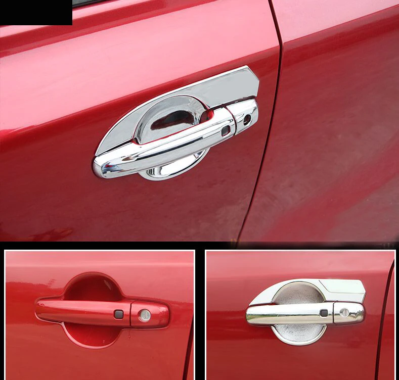 

ABS plate door handle door bowl protection post outside door bowl Covers Car accessories For Suzuki vitara 2016 2017
