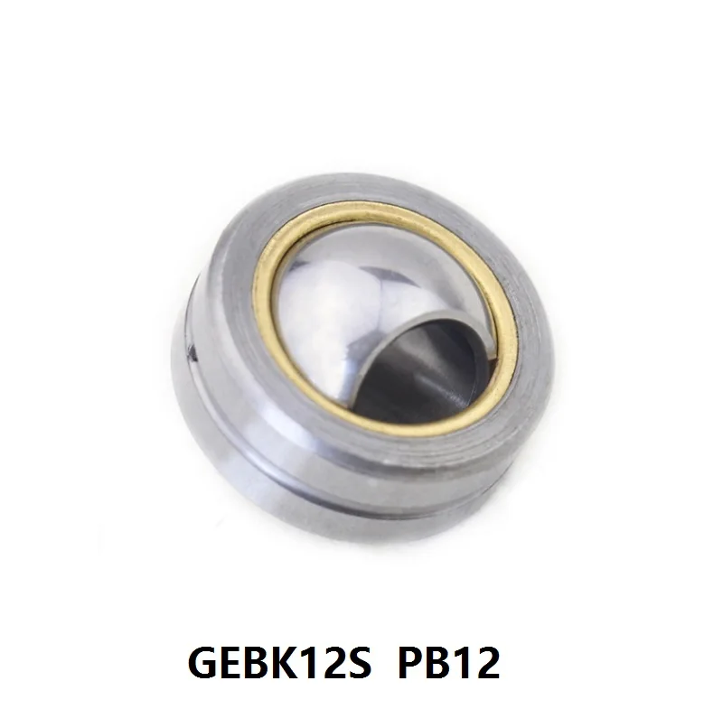 

10pcs/lot GEBK12S PB12 Radial Spherical Plain Bearing With Self-lubrication for 12mm shaft