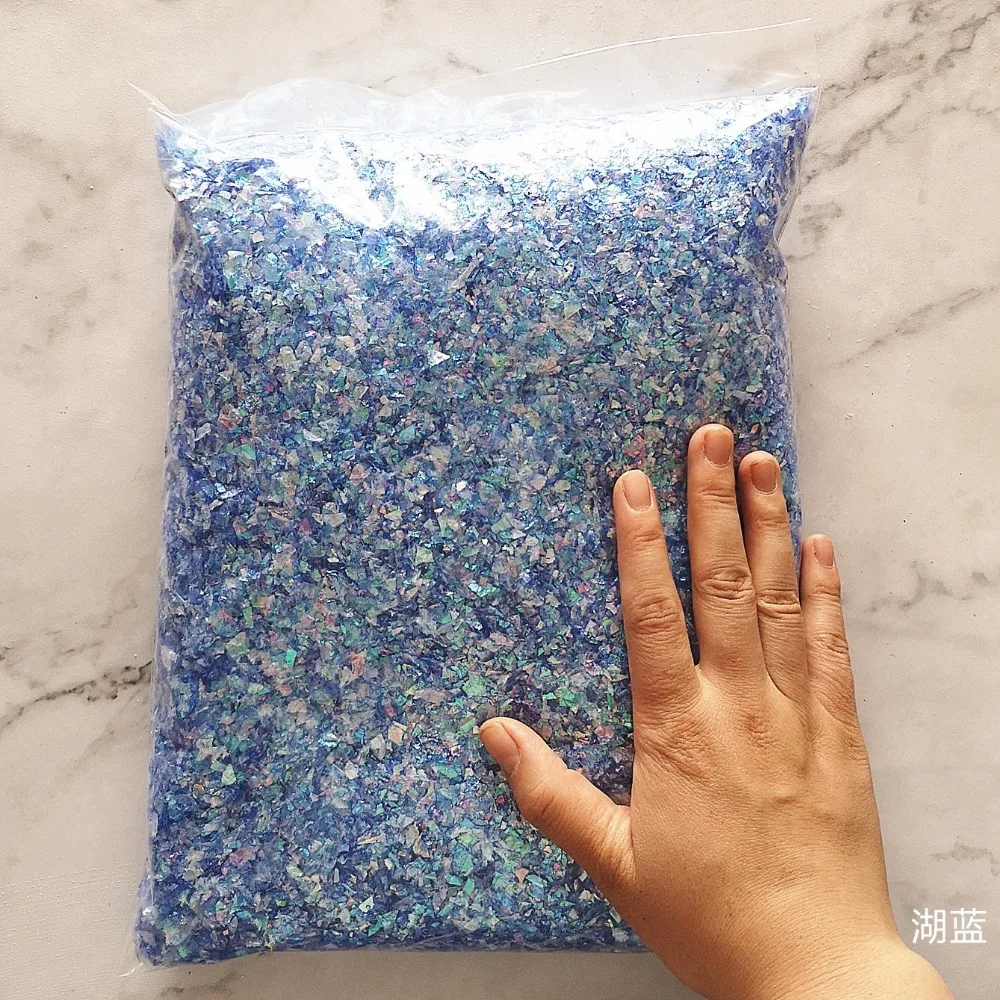 500 g Bonbonpapier, 15 Farben, Muschelpapier, Schleimfüller, Tonspielzeug, DIY-Schleimzubehör, Dekor, Gelee, Schlamm, Handgummi, Ton, Kind – Detail 7