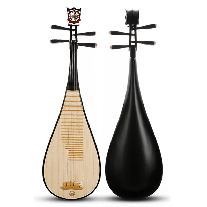 Chinese national Lute Pipa Hardwood Pi pa Lancao paulownia wood Top Panel Zither musical instruments China style Ukulele guitar