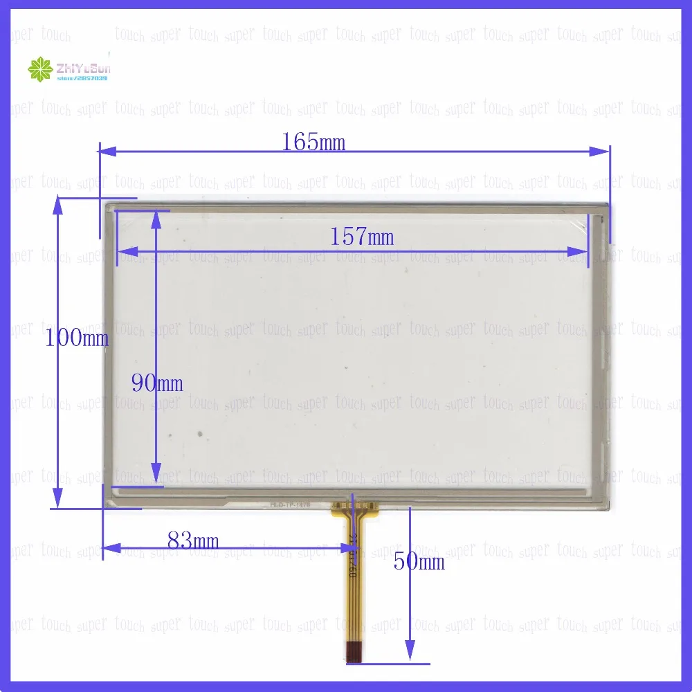 

HLD-TP-1476 7inch 4 line For Car DVD touch screen panel 165mm*98mm this is compatible 165*100TouchSensor FreeShipping