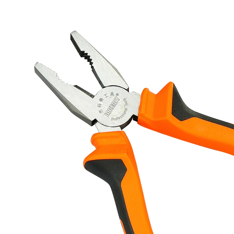 JAKEMY – Pince coupante pour câble de 8 pouces, acier au Chrome Vanadium, Pince à nez plat, Pince Pinze pour électricien, outils à main