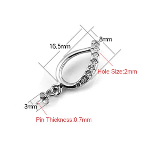 5 Styles 925 Sterling Silver Pendant Clasps Clips Jewelry Findings Accessories For DIY Pearl Necklace Making 5pcs/lot SPA101