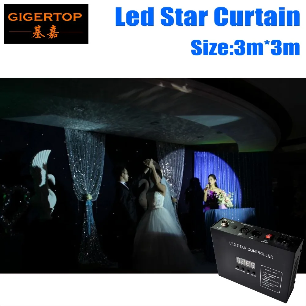 

3Mx3M LED Star Curtain With Controller New&Hot Super Price RGB/RGBW Color Mixing,LED Wedding Backdrops LED DJ Backdorps 90V-240V