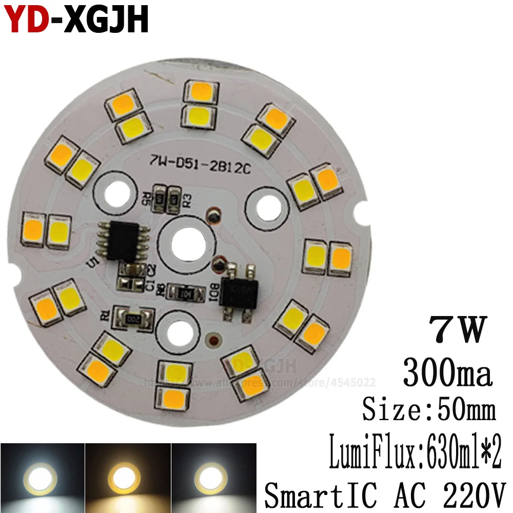 20 個 7 ワット AC 220 V LED モジュール 2835 パッチ交換 LED 電球光源送料ドライブ修正された芯簡単なインストールのため