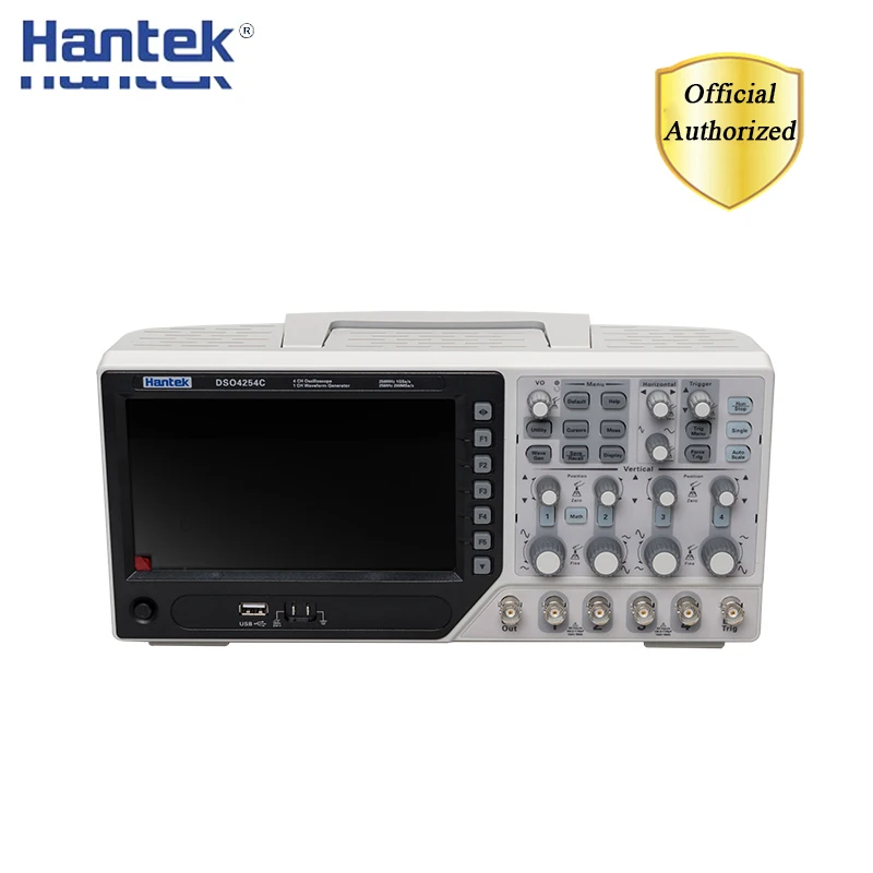 Hantek DSO4254C Digital Storage Oscilloscope 4 Channels 250Mhz LCD PC Portable USB Oscilloscopes +EXT+DVM+Auto range function