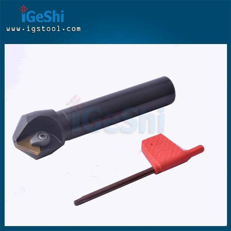 Nuovo 1 pz 20mm 45 gradi cutter fresa per smusso indicizzabile + 10 pezzi inserts inserti in metallo duro