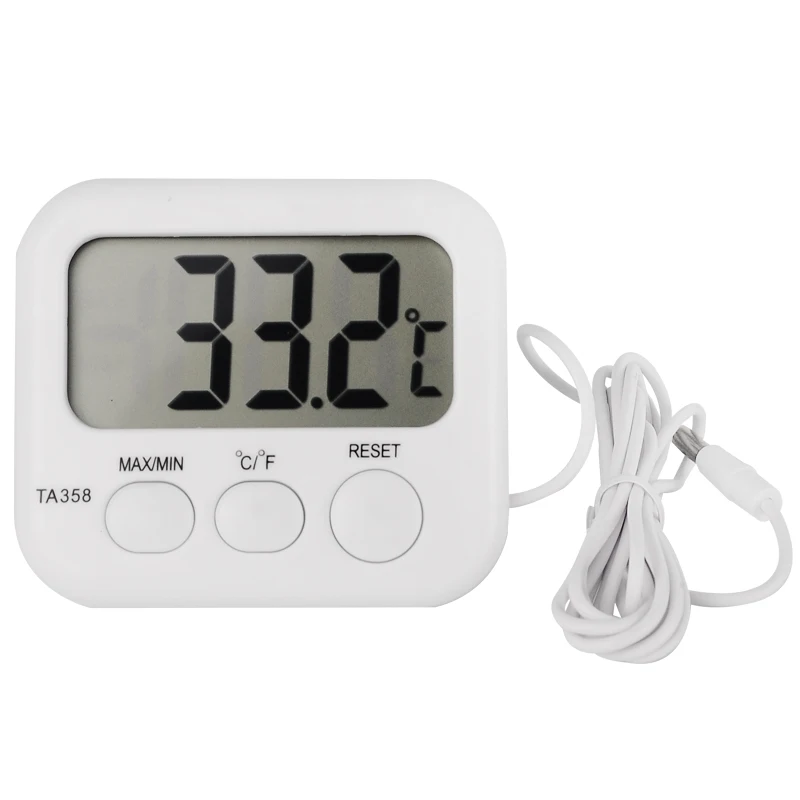 

Refrigerator Aquarium Kitchen Electronic LCD Max-Min Thermometer Digital Thermo Temperature Meter with Probe Sensor Cable