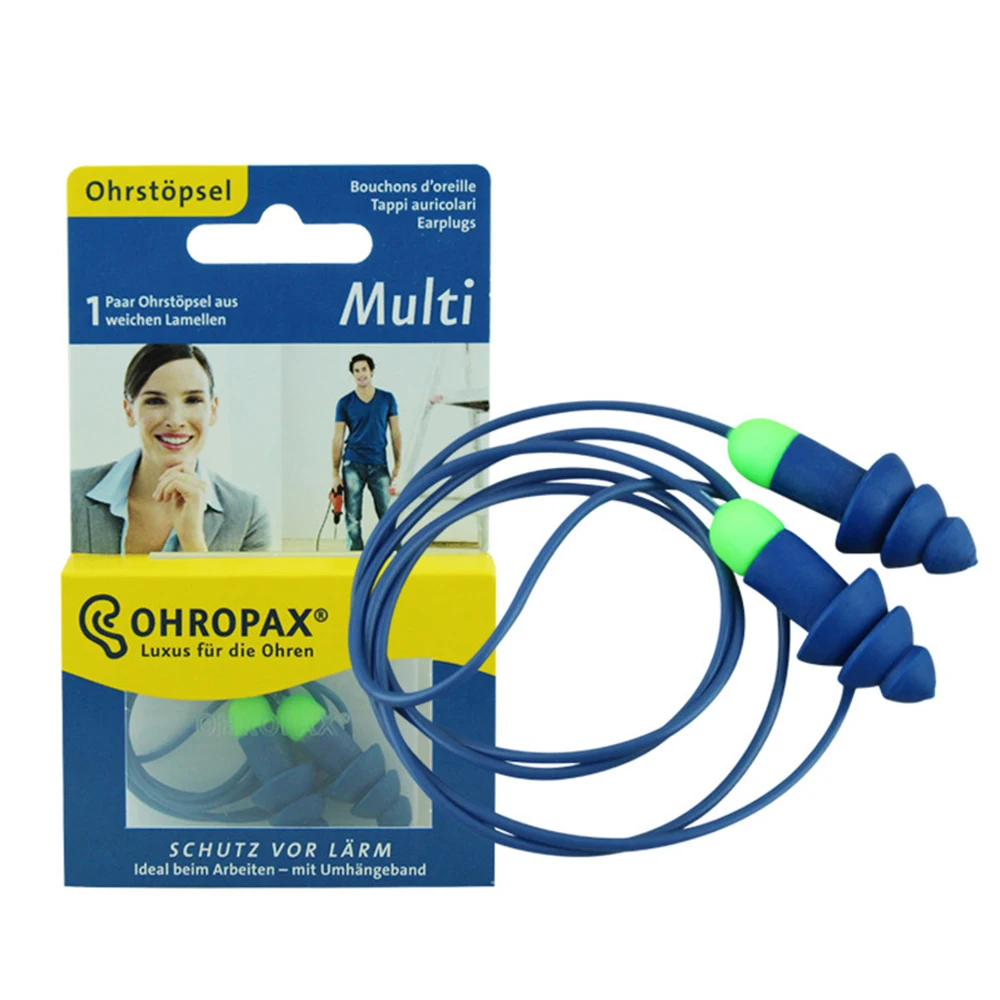 

For Germany Ohropax Silicone Comfortable Earplugs Adult Unisex Wired Swimming Study Sleep Noise Reduce Ear Protector Earplugs