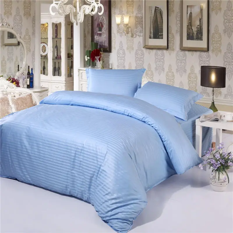 1pcs100% cotton satin duvet cover double needle craft with zipper a variety of specifications can be customized