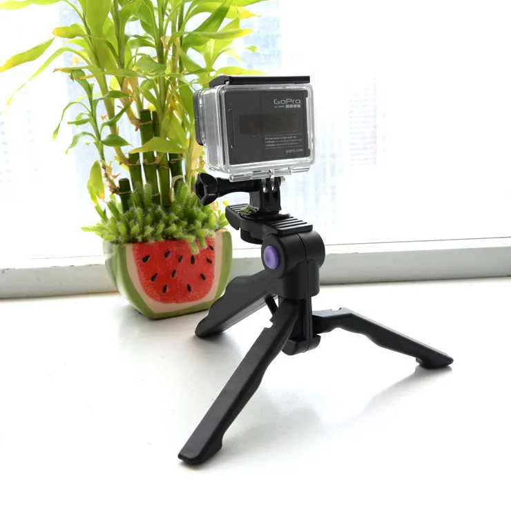 SHOOT Lightweight Tripod For GoPro Hero 5 4 3+ 3 SJCAM SJ4000 Tripod Stand Xiaomi Yi 4K DC DSLR SLR Camera